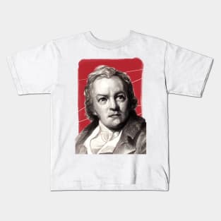 English Poet William Blake illustration Kids T-Shirt